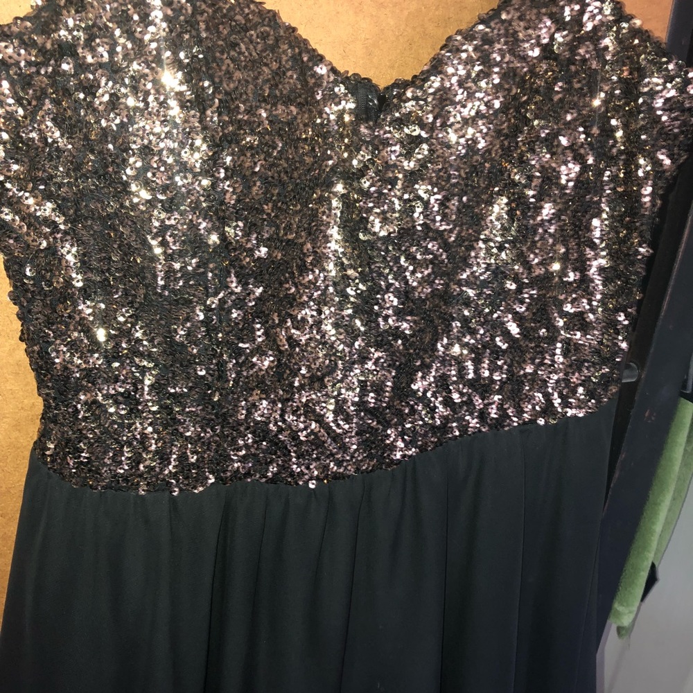 Black and Gold mini dress